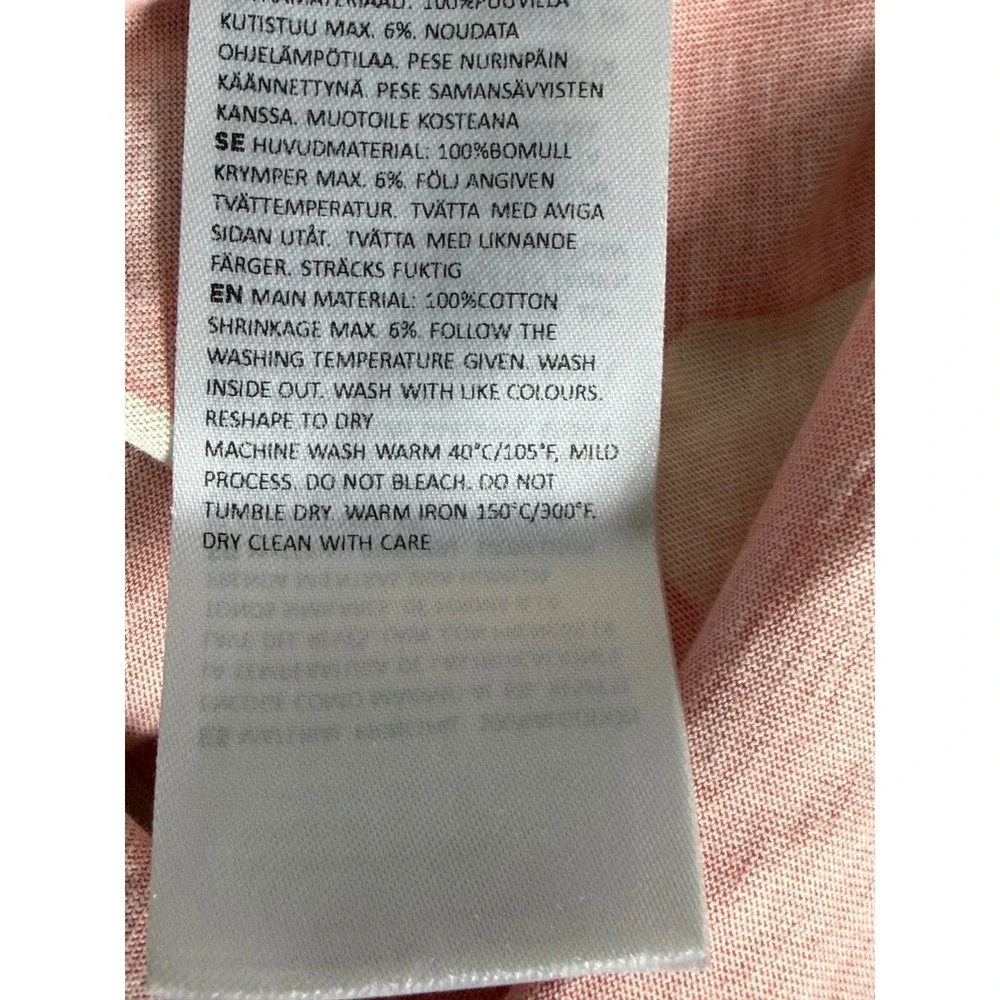 Marimekko Kauneus Unikko Pink Floral Cotton Shift Dress 3/4 Sleeve 049395 - Picture 6 of 9